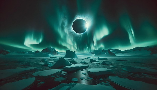 Free ai generated eclipse moon illustration