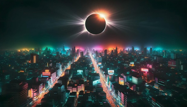 Free ai generated eclipse nature illustration