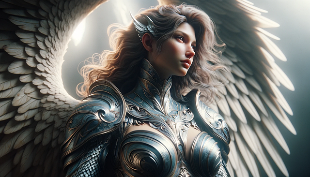 Free ai generated woman angel illustration