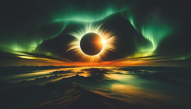 Ai Generado, Eclipse, Aurora, Luces