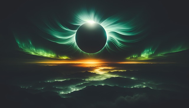 Ai Generado, Eclipse, Aurora, Naturaleza