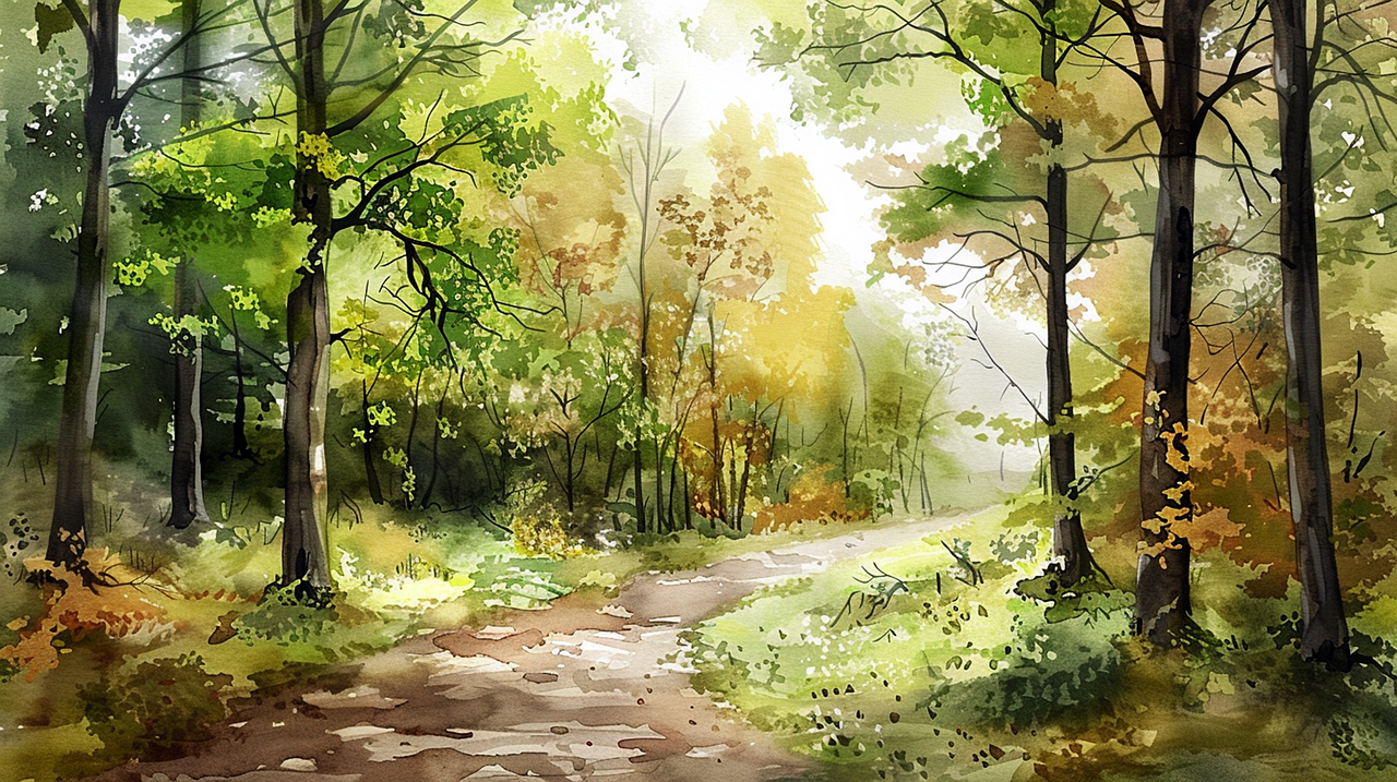Aquarelle Forêt Paysage - Image gratuite sur Pixabay - Pixabay