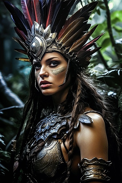 Download free HD stock image of Ai Generated Woman Free ai generated woman warrior illustration
