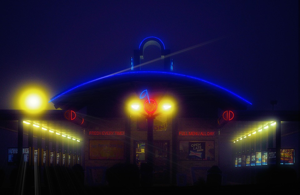 Foggy Night Restaurant Sonic - Free photo on Pixabay - Pixabay