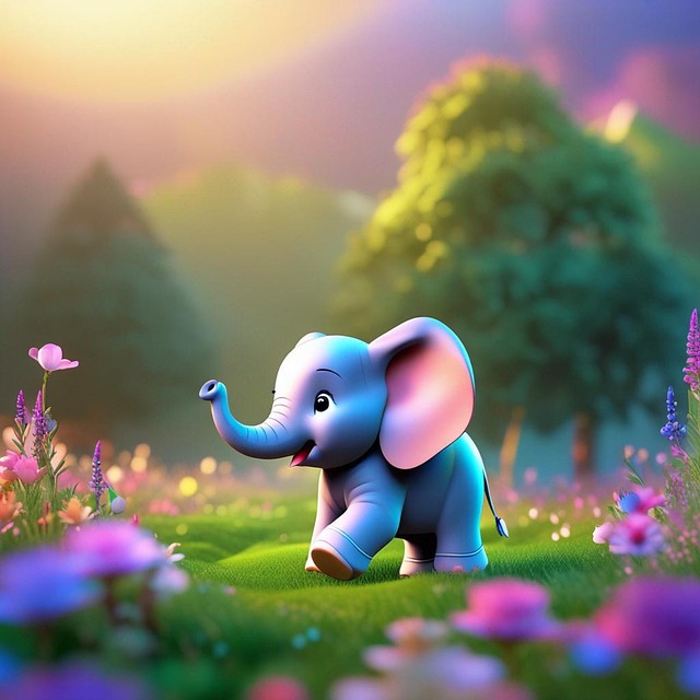 Download Ai Generated Elephant Baby Elephant Royalty Free Stock