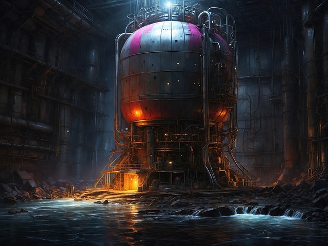 Free ai generated nuclear reactor illustration