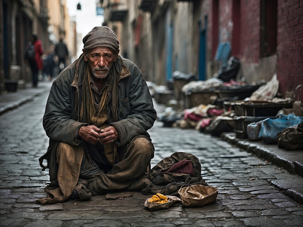 Download Ai Generated Sad Poor Royalty Free Stock Illustration Image 