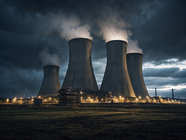 Free ai generated nuclear reactor illustration