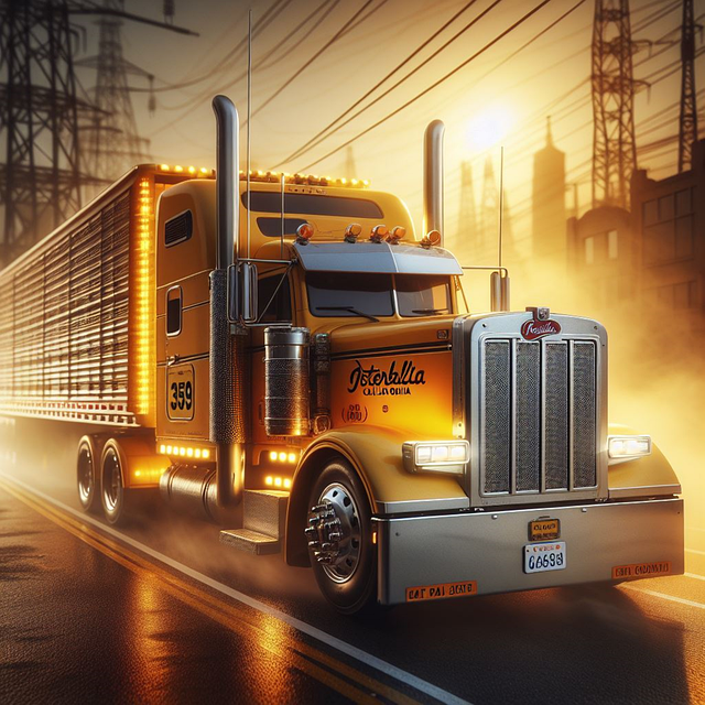 Free ai generated truck transport illustration