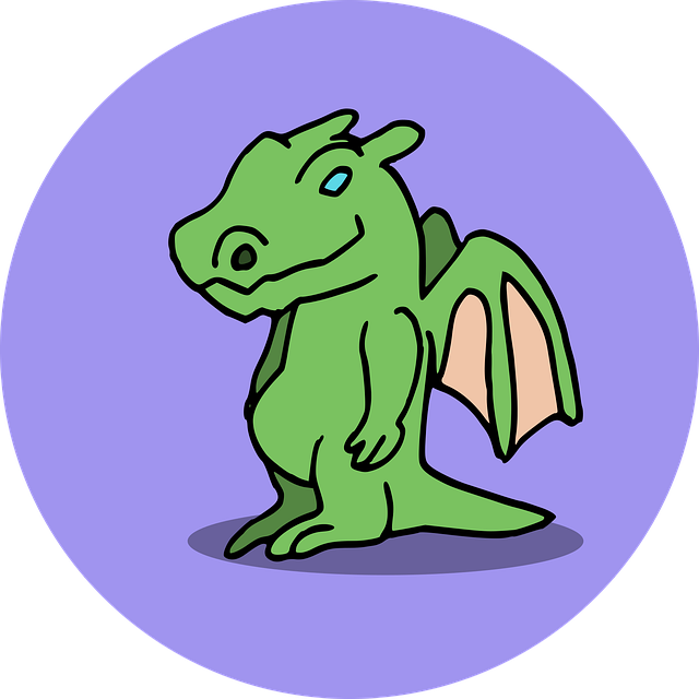 Free Dragon Comic vector and picture