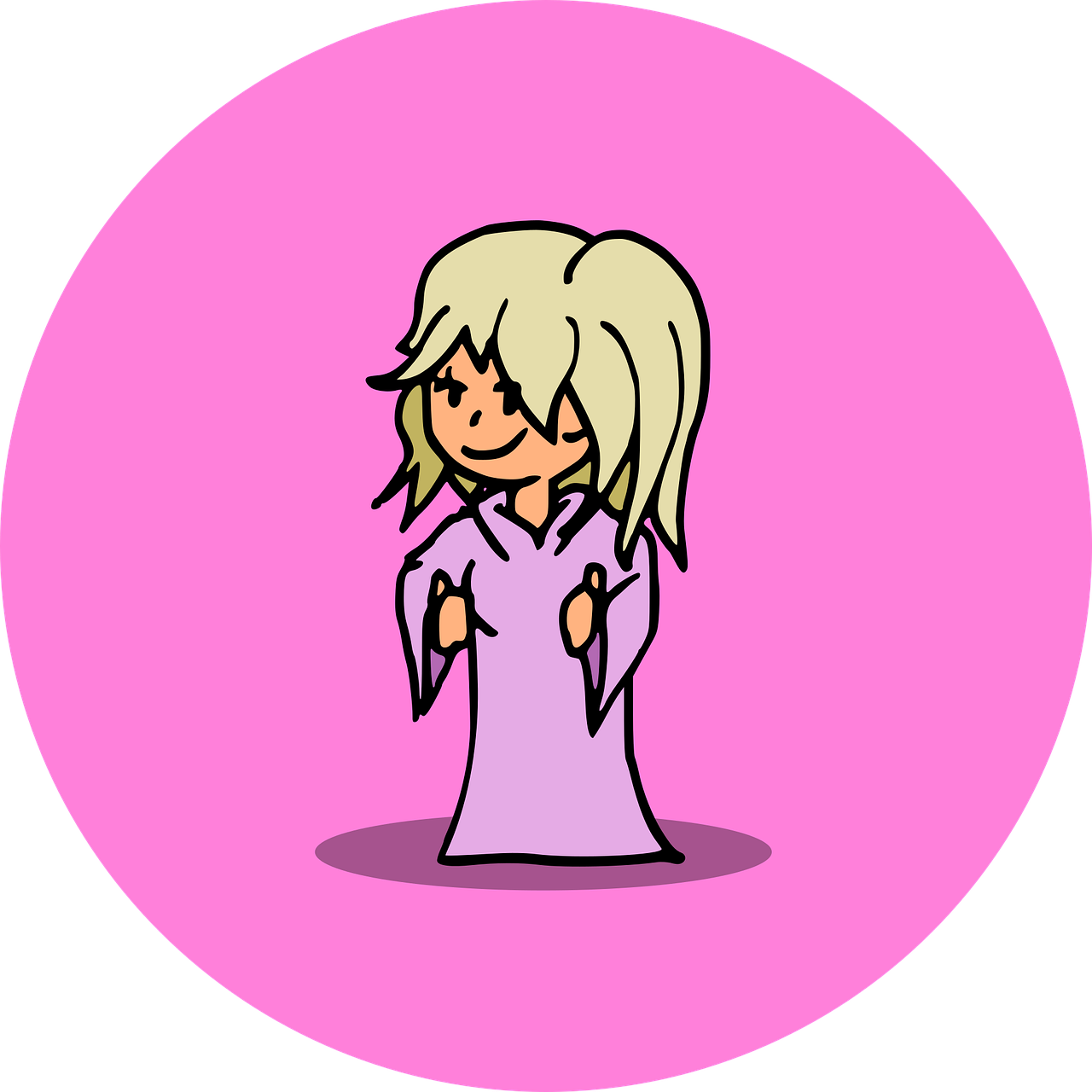 Download Princess Girl Nightgown Royalty Free Vector Graphic Pixabay
