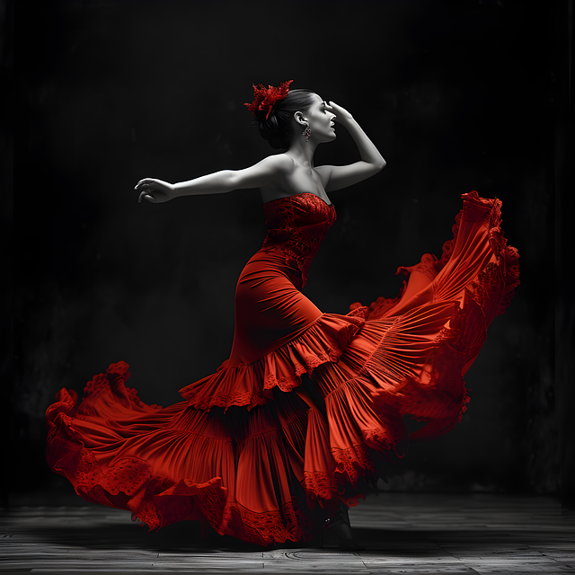 Free ai generated flamenco woman illustration