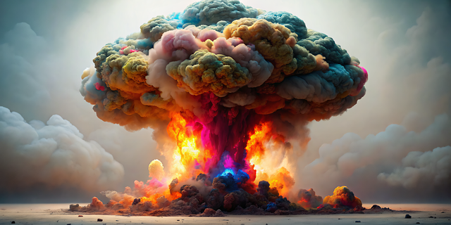 Free ai generated explosion smoke illustration