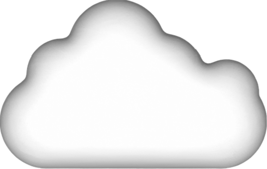 Nuvem, Ícone, 3D, Projeto, Botão