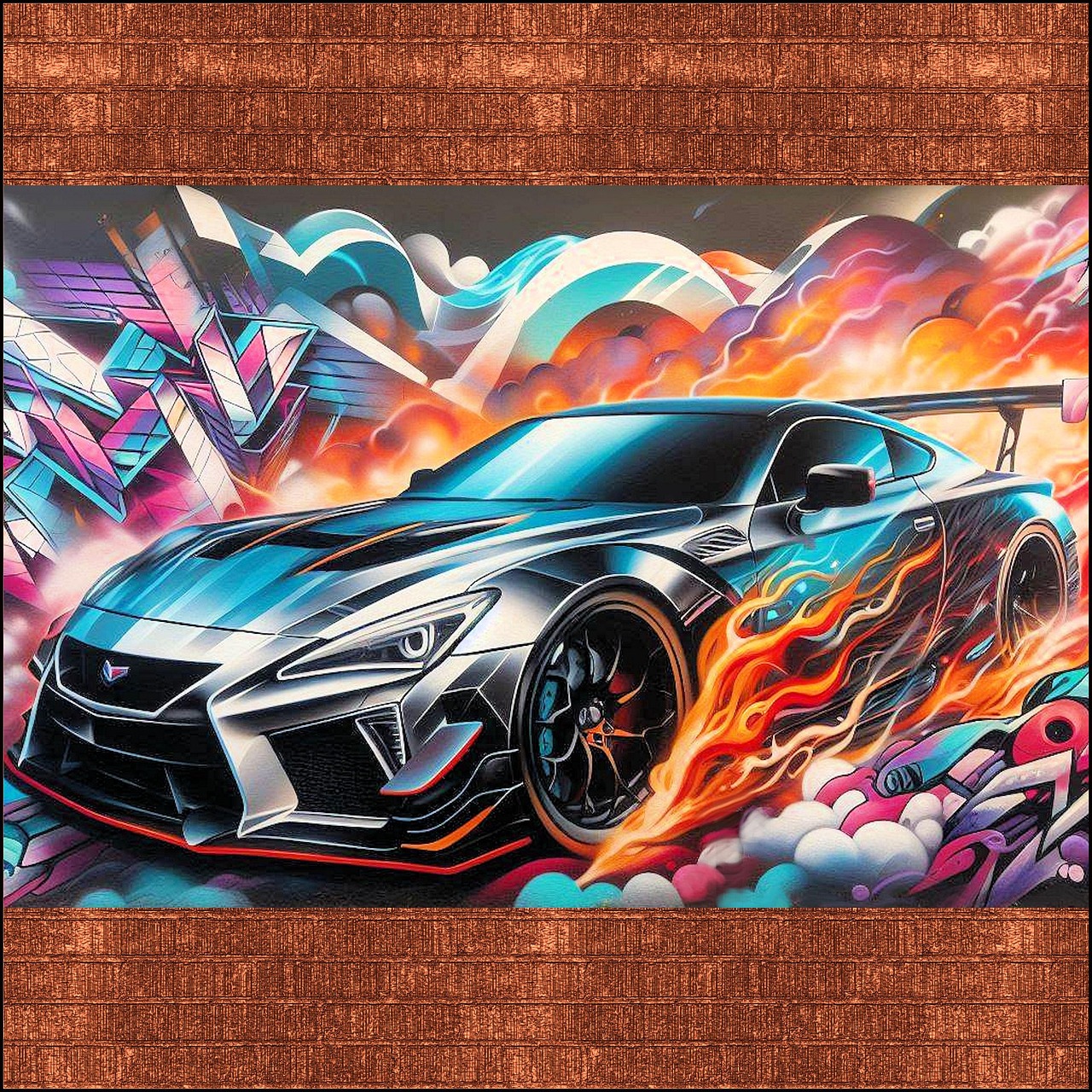 Download Graffiti, Wall, Car. Royalty-Free Stock Illustration Image ...