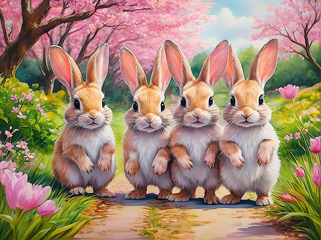Free ai generated rabbit bunny illustration