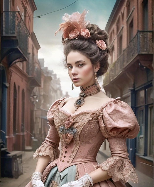 Free ai generated woman victorian illustration