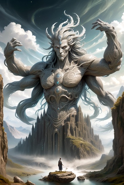Free ai generated giant fantasy illustration
