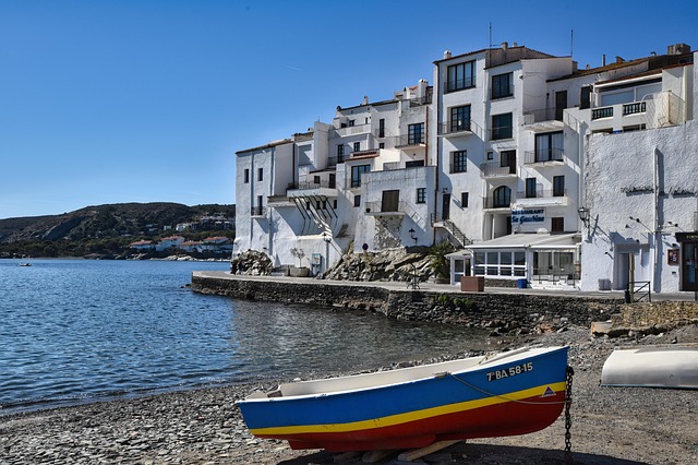 coastal, town, boat, nature, sea, beach