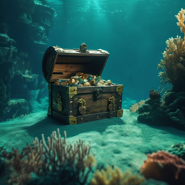 Download free HD stock image of Treasure Chest Free treasure chest salvage illustration