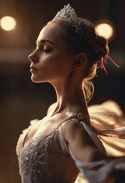 Free ai generated woman ballerina illustration