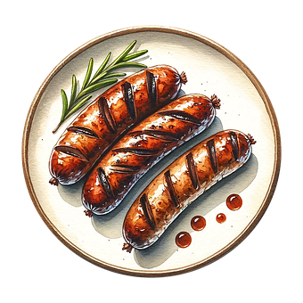 Ai Genereret, Pølser, Grill, Mad, Måltid