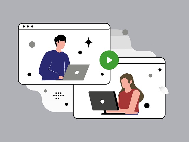 Free technology conversation talking illustration