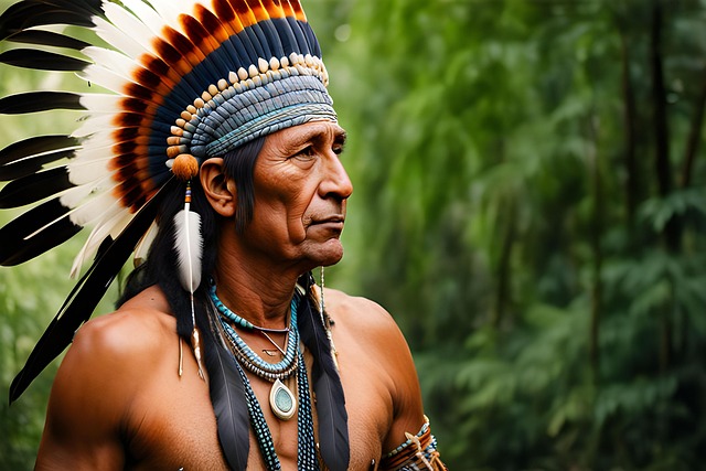 Free ai generated vanuatu shaman illustration