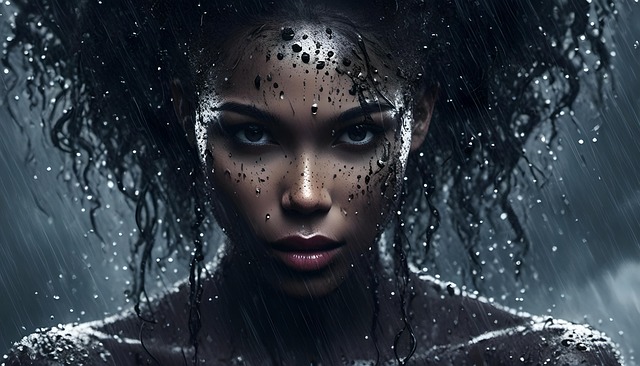 Free woman fantasy nature illustration