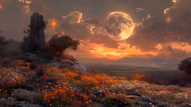 Download free HD stock image of Ai Generated Flowers Free ai generated flowers field illustration