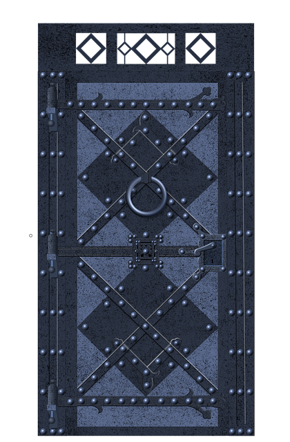 Free door nature medieval illustration