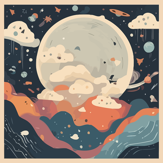 Free ai generated universe cosmos vector