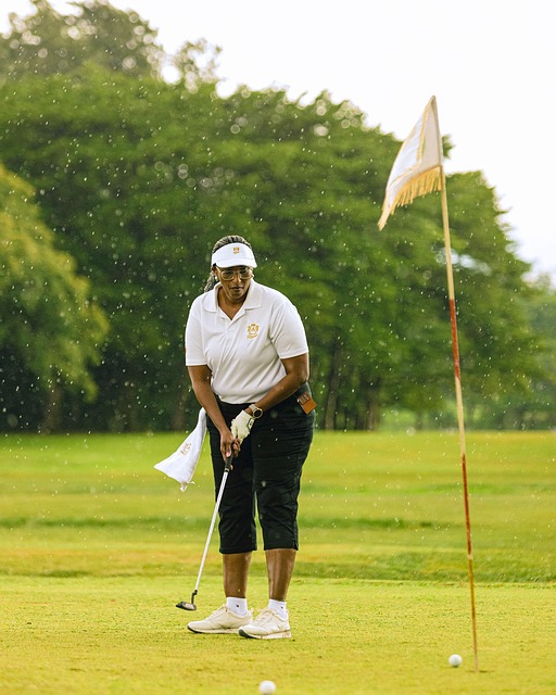 Golf, Sport, Golfspiller, Bold, Hul
