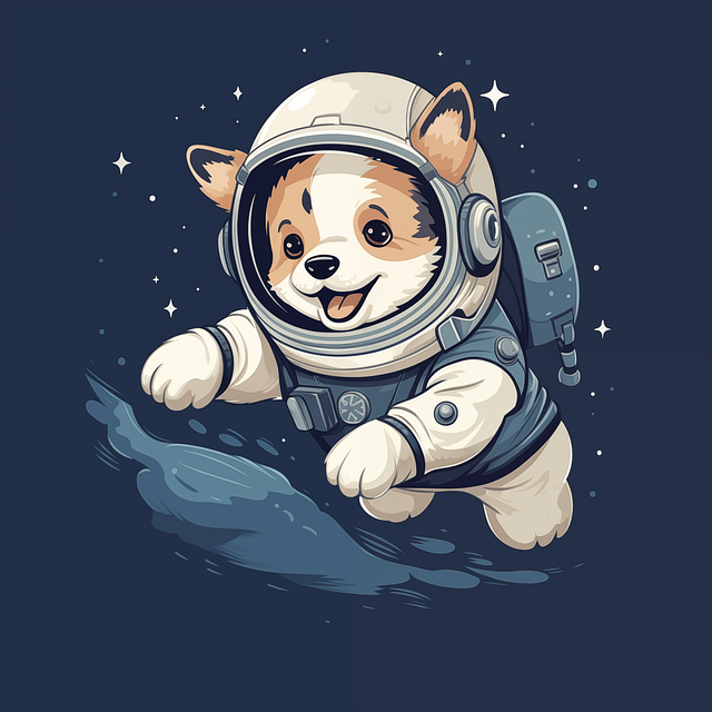 Free ai generated dog nature illustration