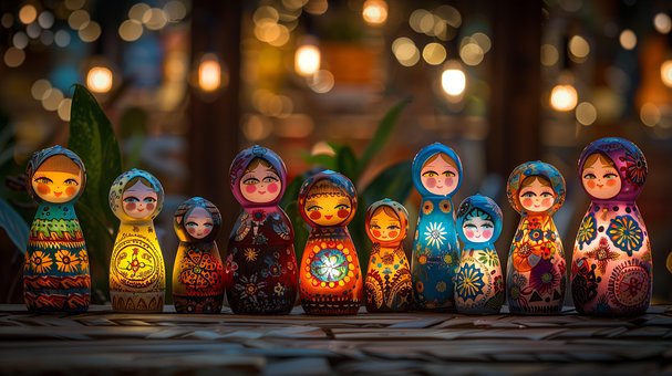 Matryoshka, Russian-Dolls, Nesting-Dolls