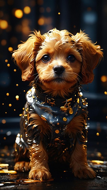Free ai generated puppy pet illustration