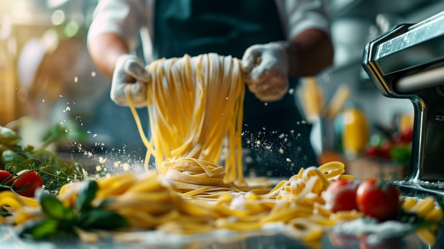 Free ai generated pasta cooking illustration