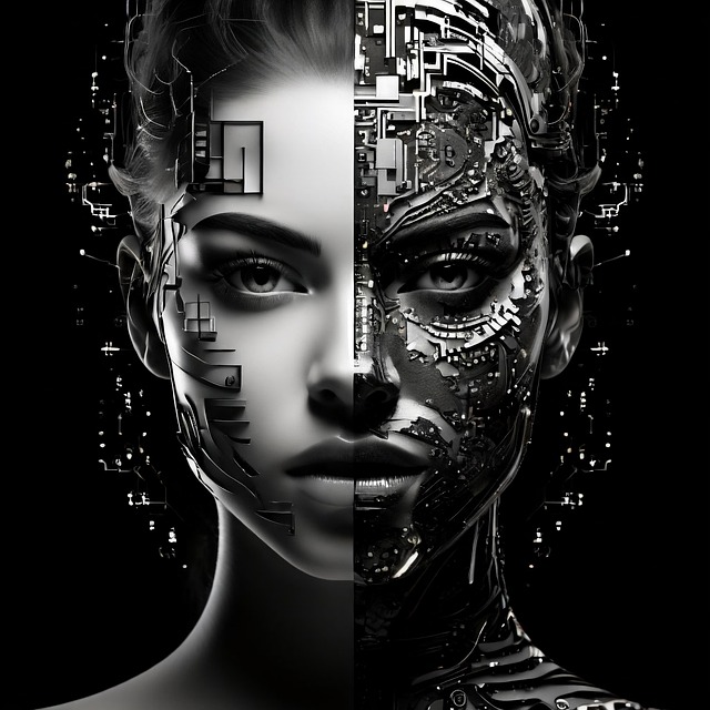 Free ai generated woman face illustration