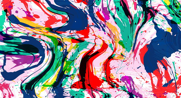 Farbe, Abstrakt, Spritzen, Bunt, Design