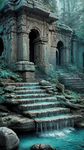 Free ai generated nature building illustration