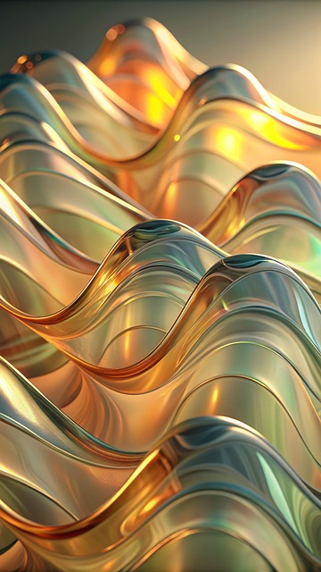 Free created by ai wave glass illustration