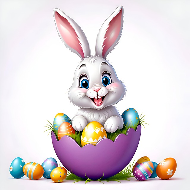 Free ai generated easter bunny rabbit illustration