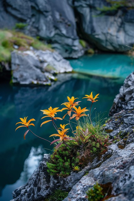 Download free HD stock image of Ai Generated River Free ai generated river flowers illustration