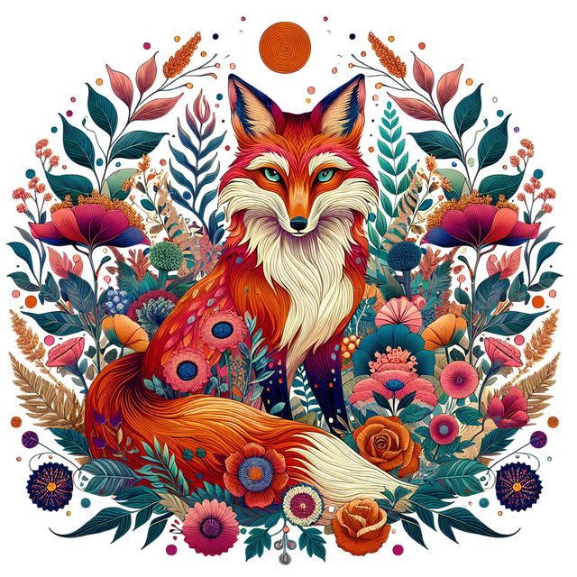 Free ai generated fox canine illustration