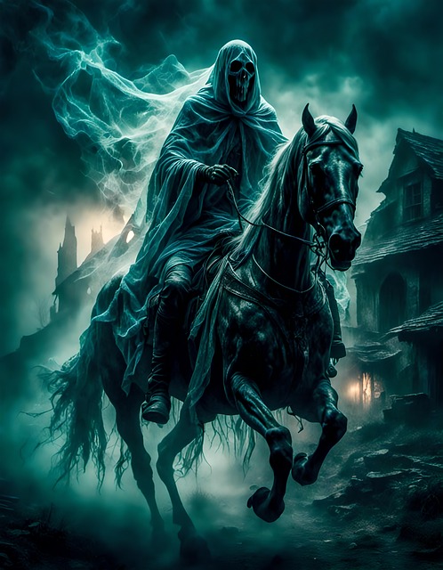 Free ai generated horse ride illustration