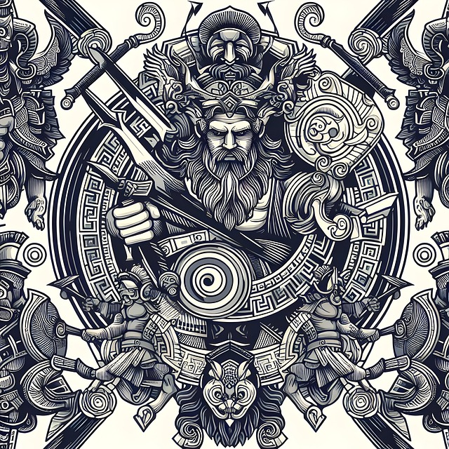 Free ai generated temple ancient illustration