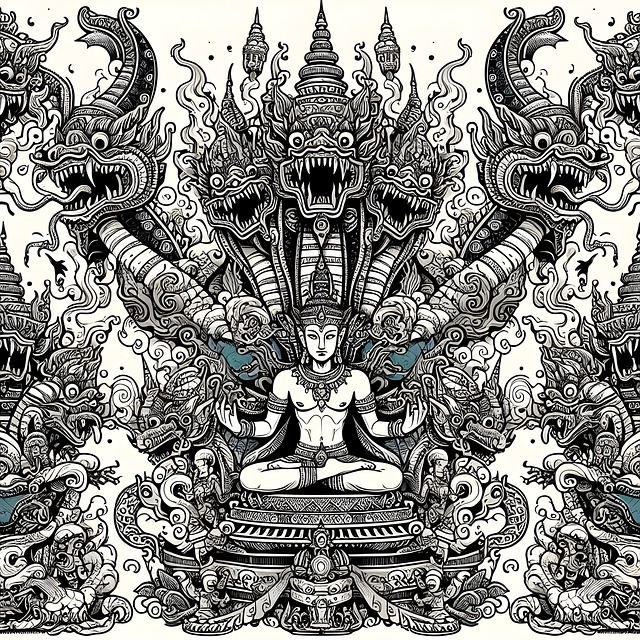 Free ai generated ancient japan illustration