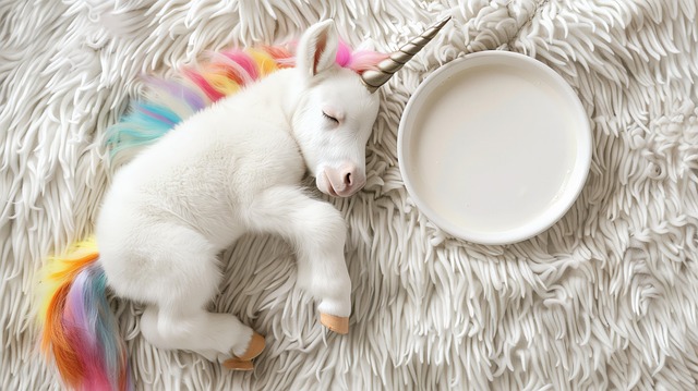 Free ai generated unicorn rainbow illustration