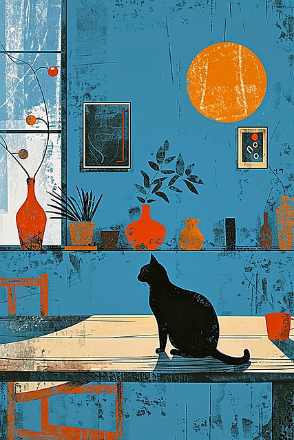 Free ai generated animal vintage art illustration