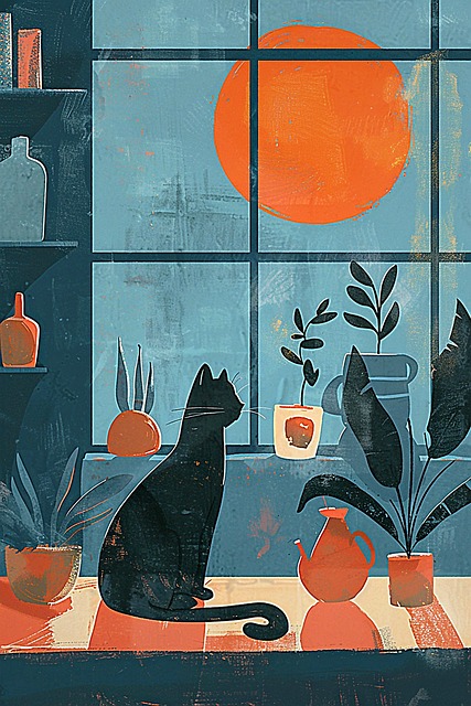Free ai generated animal vintage art illustration